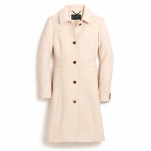 J Crew Class Lady Day Coat in Italian Double-Cloth Wool